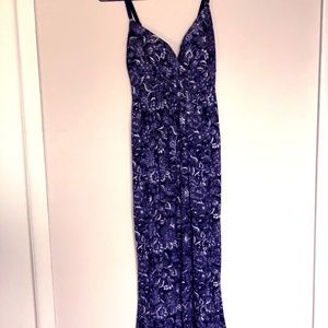 Derek Heart Blue Floral Maxi Dress